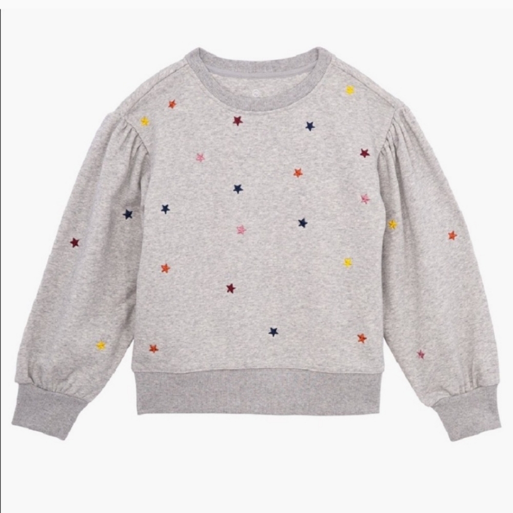 AG Adriano Goldschmied Kids Leyla Stars Embroidered Sweatshirt